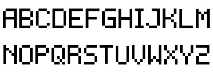 Mintbit Font UPPERCASE