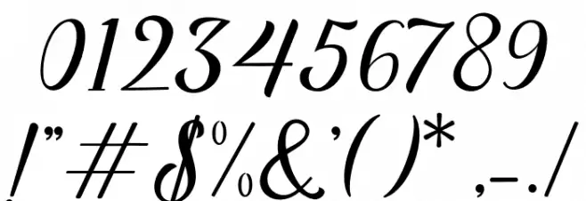 Minthas Font OTHER CHARS