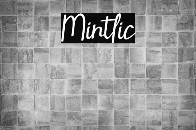 Mintlic Font examples