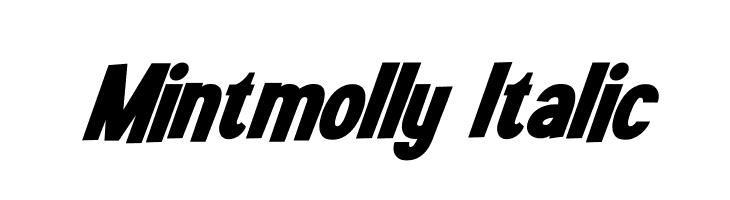 Mintmolly Italic  フリーフォントのダウンロード