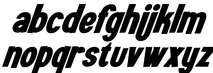 Mintmolly Italic Font LOWERCASE
