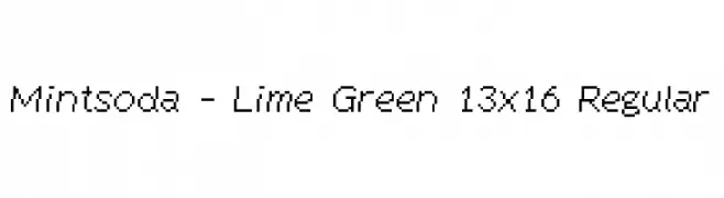 Mintsoda - Lime Green 13x16 Regular  Fuentes Gratis Descargar