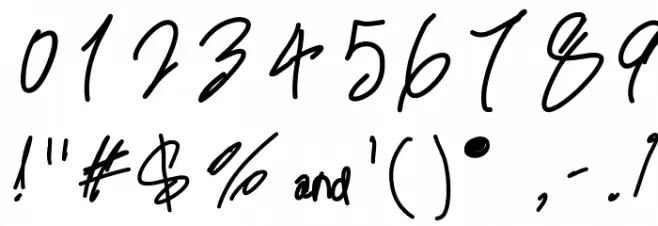 MintyFreshGelato Font OTHER CHARS