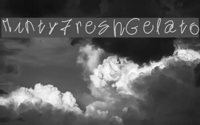MintyFreshGelato Font examples
