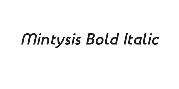Mintysis Bold Italic Logo
