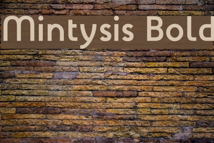 Mintysis Bold Font examples
