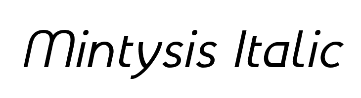Mintysis Italic Font