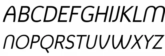 Mintysis Italic Schriftart Groß