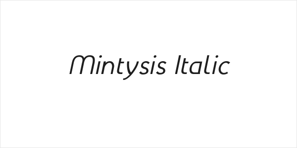 Mintysis Italic Logo