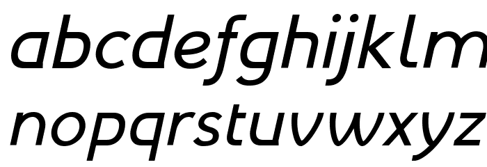 Mintysis Medium Italic Font LOWERCASE