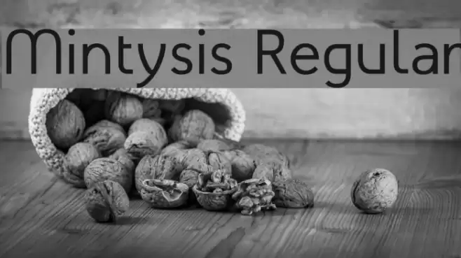 Mintysis Regular Font examples