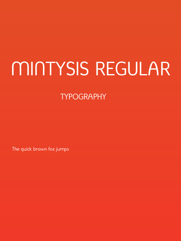 Mintysis Regular Poster