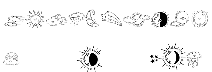 Miny Weather Font OTHER CHARS