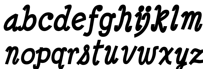 Minya Nouvelle Bold Italic Font LOWERCASE