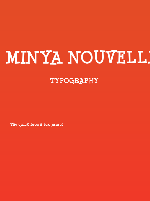 Minya Nouvelle Bold Poster