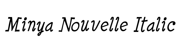 Minya Nouvelle Italic Font
