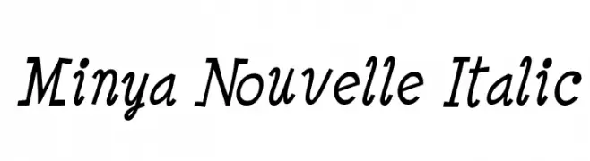 Minya Nouvelle Italic  フリーフォントのダウンロード