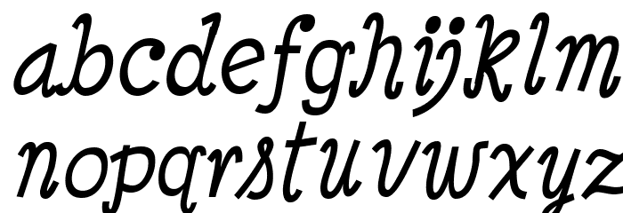 Minya Nouvelle Italic Font LOWERCASE