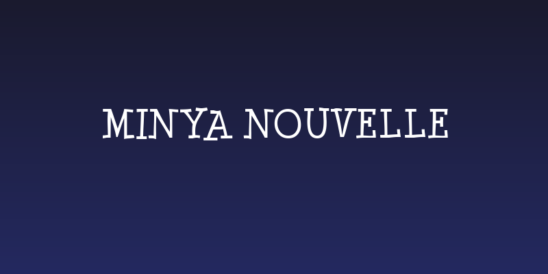 Minya Nouvelle Social Header