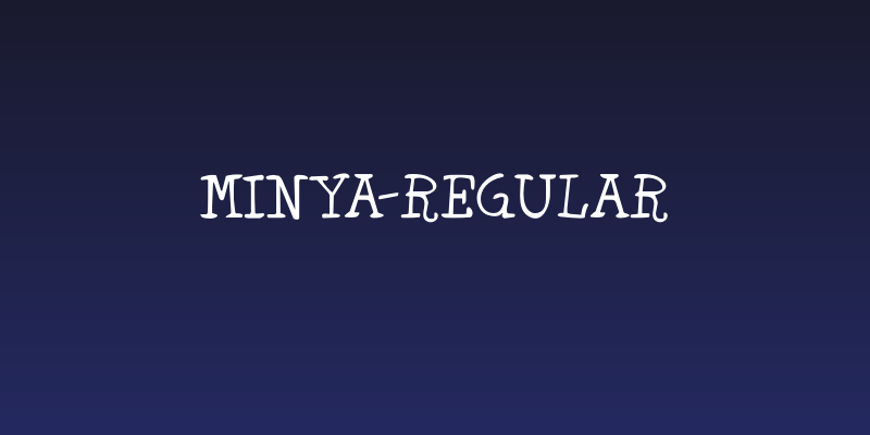Minya-Regular Social Header