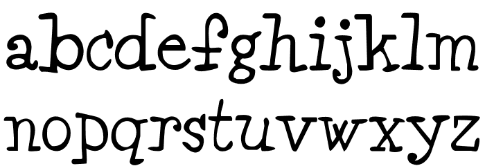 Minya-Regular Font LOWERCASE