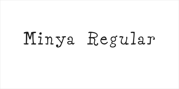 Minya Regular Logo