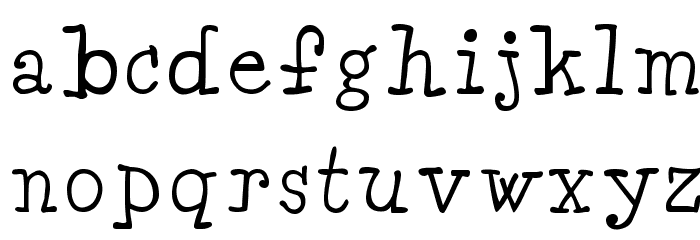 Minya Regular Font LOWERCASE