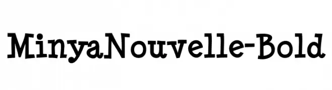 MinyaNouvelle-Bold  Fuentes Gratis Descargar