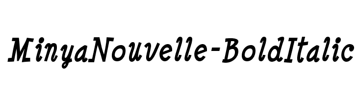 MinyaNouvelle-BoldItalic Font