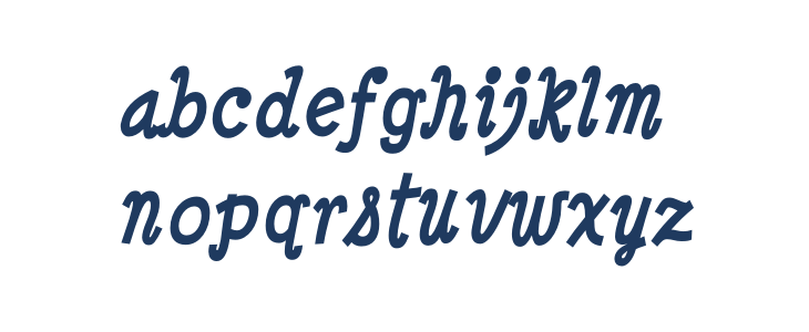 MinyaNouvelle-BoldItalic Lowercase