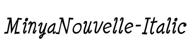 MinyaNouvelle-Italic  Free Fonts Download