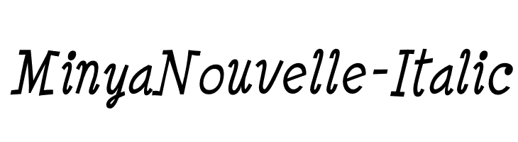 MinyaNouvelle-Italic  免费字体下载