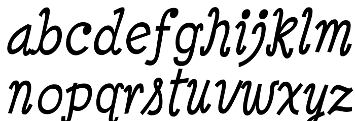 MinyaNouvelle-Italic Font LOWERCASE