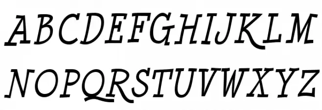 MinyaNouvelle-Italic Schriftart Groß