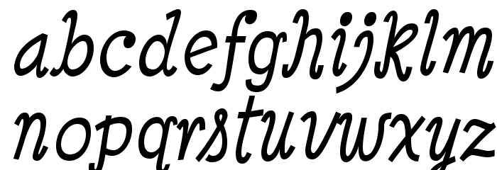 MinyaNouvelle-Italic Font LOWERCASE