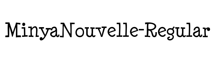 MinyaNouvelle-Regular  Frei Schriftart Herunterladen