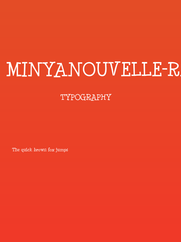 MinyaNouvelle-Regular Poster