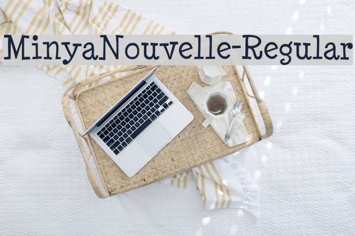 MinyaNouvelle-Regular Schriftart examples