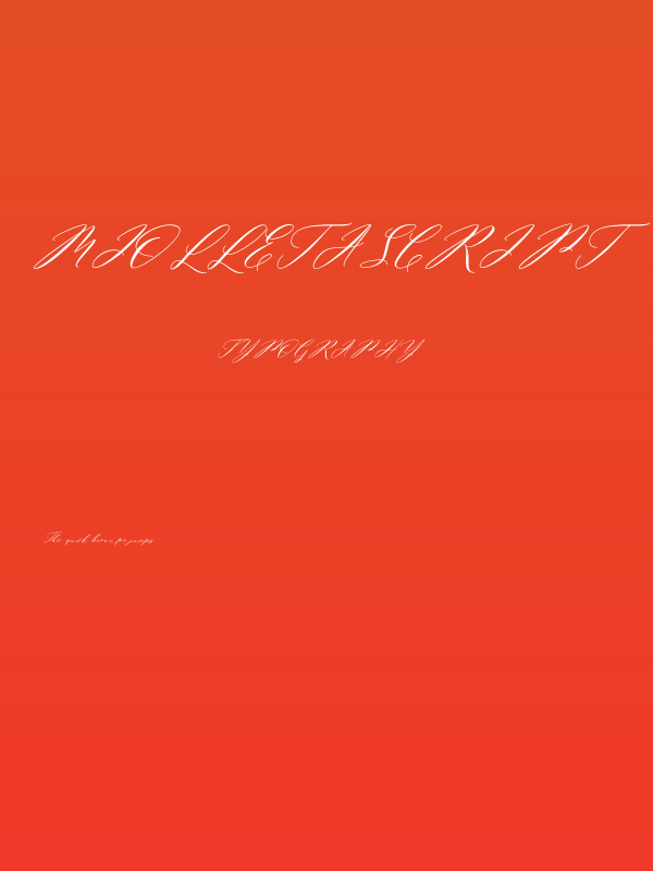 MiolletaScript Poster