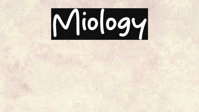 Miology Example 1
