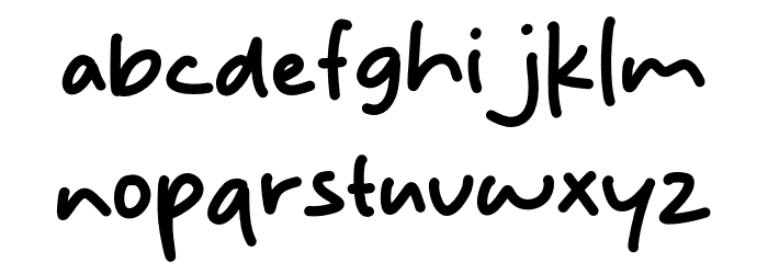 Miology Font LOWERCASE