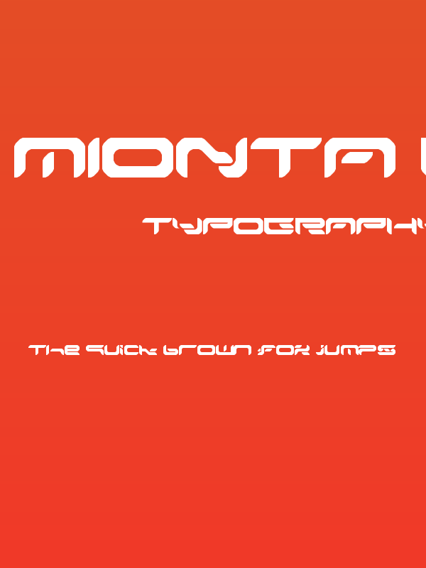 Mionta Regular Poster