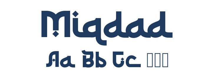 Miqdad Font Preview