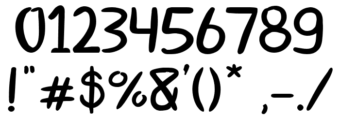 Miqeey Moose Font OTHER CHARS