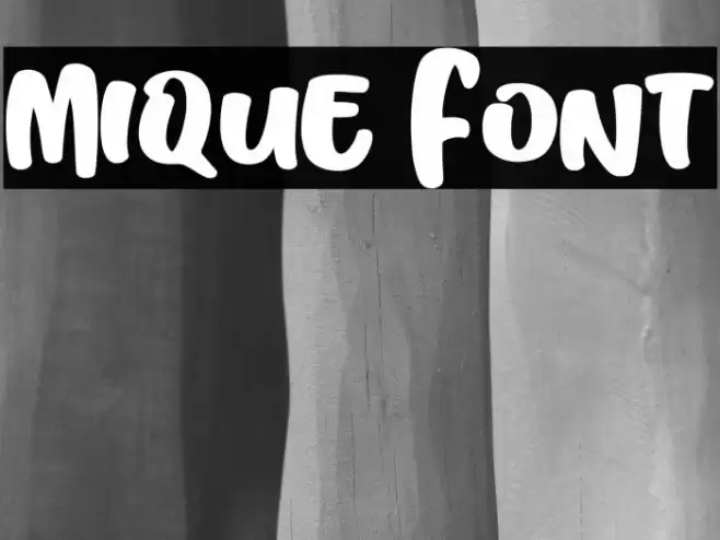 Mique Font examples