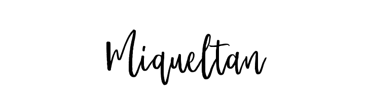 Miqueltan  font caratteri gratis