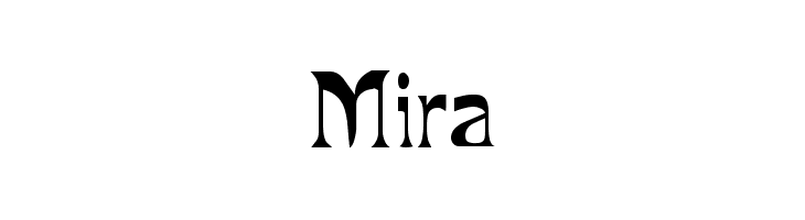 Mira  Скачать бесплатные шрифты