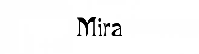 Mira  フリーフォントのダウンロード
