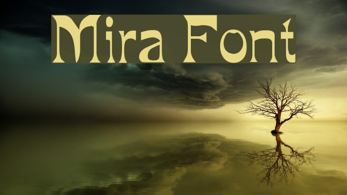 Mira फ़ॉन्ट examples