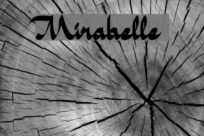 Mirabelle Font examples